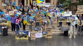Free the Hawkei rally In Sydney, Australia