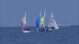 Fine weather for youth sailors in Kent, UK