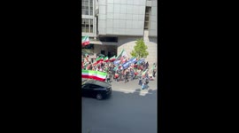 Iranians march upon Israeli Embassy in London