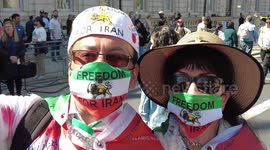 London Iranians rally in support of Vahid Beheshti on day 66 of hunger strike
