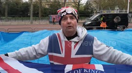 Royal superfan John Loughrey sets campsite 8 days before King Charles III coronation