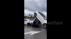 Cars flipped, trees downed after tornado tatters Florida