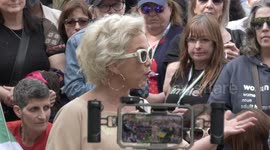 Transgender activists face off with police at Posie Parker's London rally