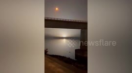 Power station erupts in spectacular explosion in Laos