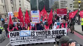 NHS strike May 1st st Thomas hospital