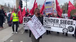 NHS strike May 1st st Thomas hospital