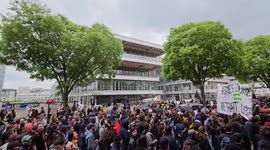 International Labor Day demonstrators rally against French laws in Lyon