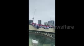 Manchester United supporters hold 'Glazers Out' protest at Aston Villa match