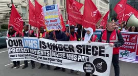 March in support of the NHS in Westminster