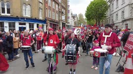 London May Day 2023 - Justice for workers, London, UK