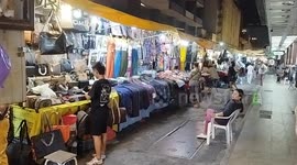 Market stalls at Patpong Night Market, Bangkok Thailand