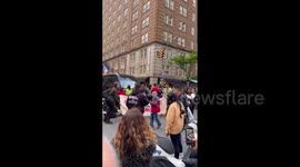 US: Climate Activists Protest Outside MET Gala In New York City