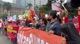 Labour Unions Protest On May Day in Jakarta, Indonesia