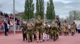 Controversy surrounds military parade of kindergarten students in Yeysk, Russia