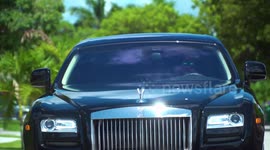 Rolls Roys Ghost driving in Kendall miami video shot by mike niche