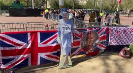 Coronation fever has kicked in as campers donning Royal Family memorabilia line The Mall
