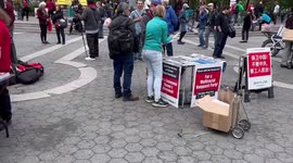 International Workers Day Demonstration in New York, NY, USA