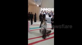 Anok Yai Attends Met Gala 2023 In NY, USA