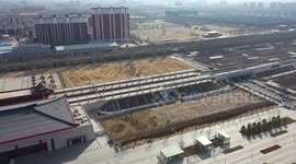 A Train Passes Through The Beijing-Zhangjiakou High-speed Railway North Railway Station in Zhangjiakou, China