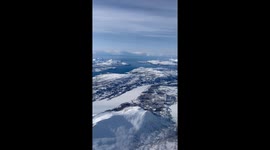 Descent to Tromsø, Norway  Beautiful landscape and amazing weather!!