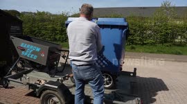 Man builds a 8mph motorised wheelie bin to add to his longest-ever mobility scooter
