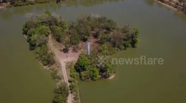 Drone footage shows awesome artificial island shaped like Thailand