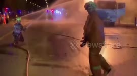 Fuel tanker engulfed in flames 'sparked by faulty brake system'