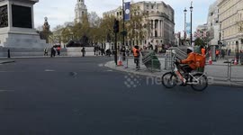 Central London devoid of cars as city prepares for King Charles' coronation
