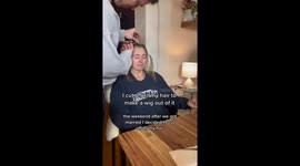Sweetest cut: Woman battling chemo has friends and family cut individual portions of hair