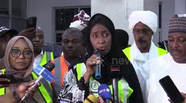 Sadiya Umar Farouq, Minister of Humanitarian Affairs, Gives Interview As Nigerian Students Evacuated To Abuja, Nigeria