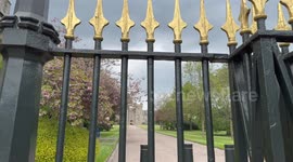 Windsor Castle at spring time, before King Charles III coronation