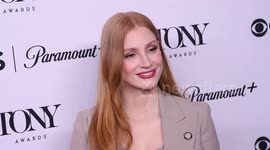 Jessica Chastain Attends 76th Annual Tony Awards Meet the Nominees Press Day In NY, USA