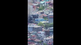 FIRE IN Makati right now 12.00 pm local time may 5 2023