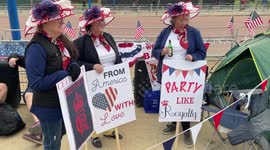 Royal Superfans camping out on The Mall for King Charles III Coronation in London