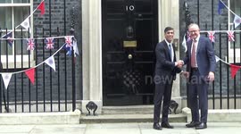 UK Prime Minister Rishi Sunak welcomes Prime Minister of Australia Anthony Albanese to 10 Downing Street