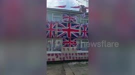 Royal enthusiast decorates house with over 100 Union Jack flags to celebrate coronation