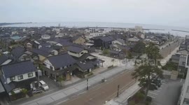 CCTV footage shows magnitude 6.3 earthquake shaking neighbourhood in Japan