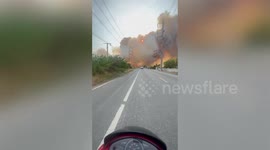 Apocalyptic smoke from agricultural burning engulfs roads in Thailand