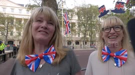 Welsh couple among hundreds of fans gathering for the Coronation tomorrow in London