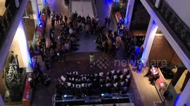 Music from Star Wars The Phantom.Meance is sung at the Sceince Musume in London to celebrate Star Wars Day on May The Fourth