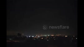 Rocket barrage from Gaza intercepted by Israeli Iron Dome