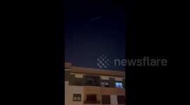 Starlink Satellites Seen From Seville, Spain