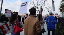 Writers Guild of America Strike in Hollywood