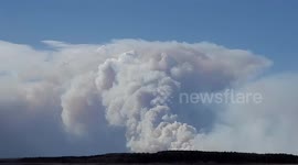 Wild fire near Brazeau Reservoir Alberta May 5, 2023