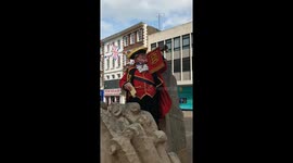 World's loudest town crier gives proclamation of King Charles III