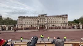 Scenes from outside of Buckingham Palace as King Charles III gets ready to be crowned