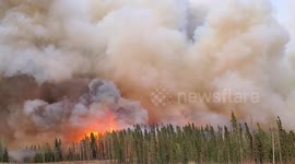 Wildfires in Western Canada force the evacuation of over 13,000 people