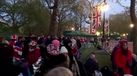 UK: Royal Fans Await Hours Long Outside Buckingham Palace Ahead Of King Charles III Coronation 2