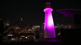 Only two minor buildings lit up purple for the coronation in snub to King Charles III, Sydney, Australia