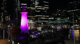 Only two minor buildings lit up purple for the coronation in snub to King Charles III, Sydney, Australia